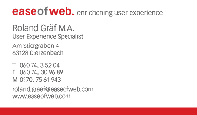 easeofweb Roland Gräf Anschrift